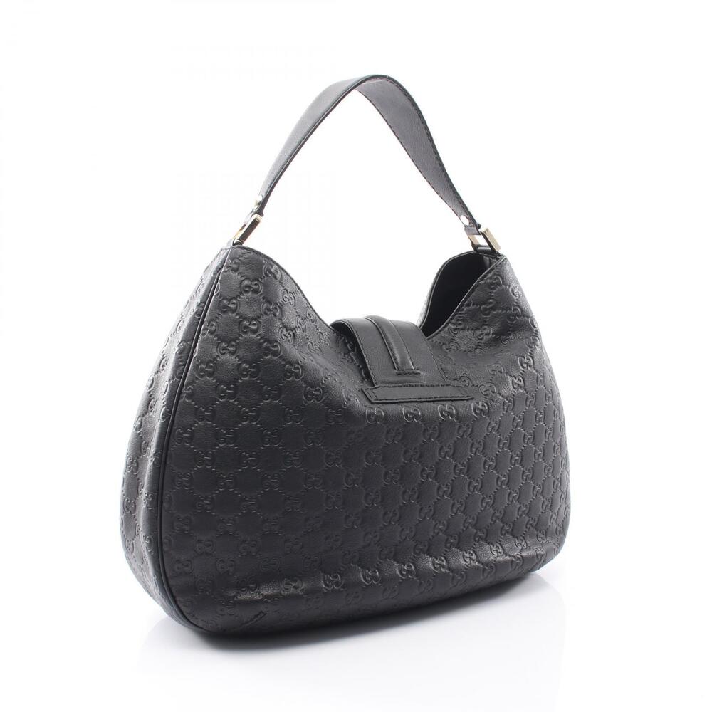 Gucci Bag Black Shoulder Leather ssima Black